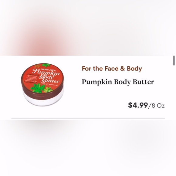 Trader Joe’s Pumpkin Body Butter - Picture 5 of 5